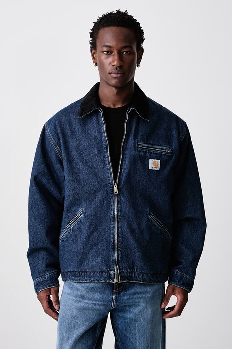 Carhartt WIP OG Detroit Jacket giacca corta in jeans da uomo blu I037535