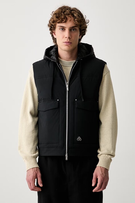 MOOSE KNUCKLES bezrękawnik puchowy męski czarny M35MV481