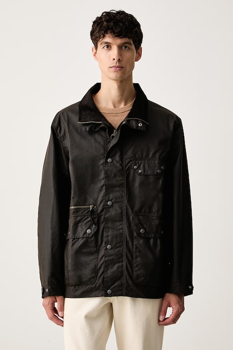 Barbour kurtka przejściowa męska woskowana brązowa MWX2572
