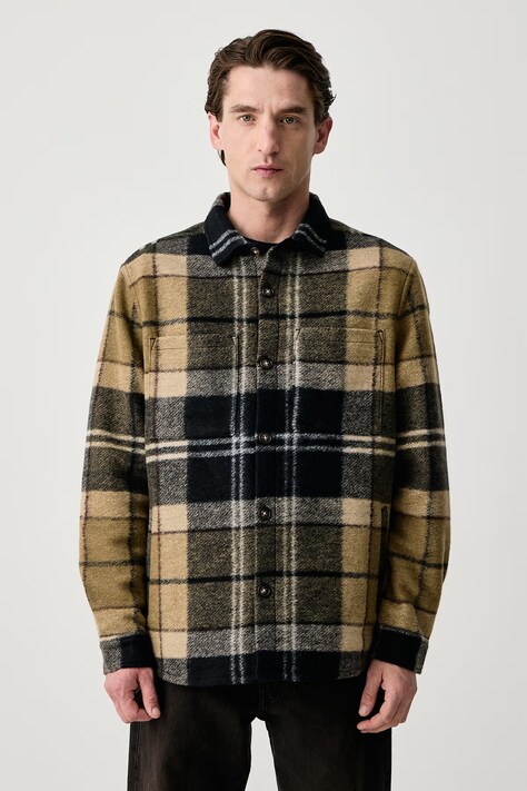 Barbour Kurtka męska z dodatkiem wełny Woodlane multicolor MOS0511