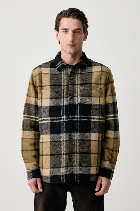 Barbour Kurtka męska z dodatkiem wełny Woodlane multicolor MOS0511
