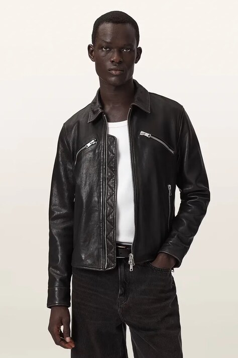 AllSaints skórzana męska VERDI czarna M028LF