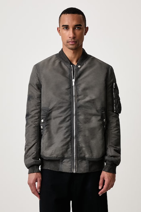 Rick Owens DRKSHDW Classic Flight geacă bomber pentru bărbați gri DU02F6774 NBFD