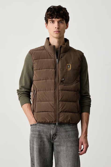 Aeronautica Militare Bezrękawnik męski brązowy AB3073UCT04358