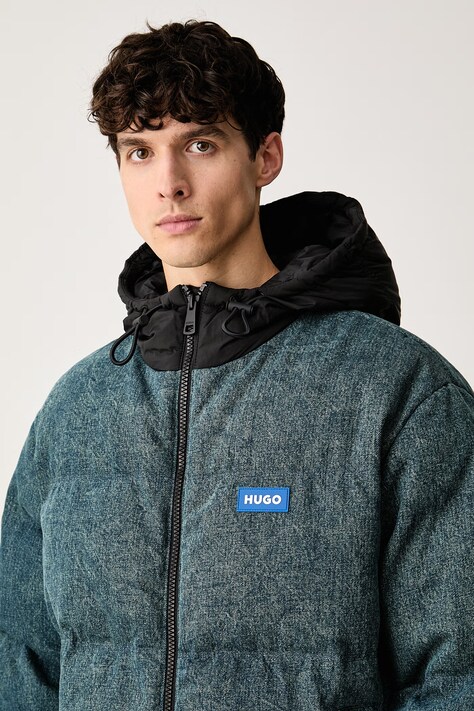HUGO Blue стьобана куртка чоловіча Bowano264W1 — AW26-KUMZAB, блакитний — фото 4