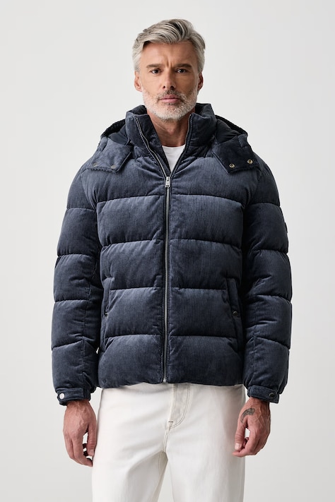 BOSS Kurtka pikowana męska sztruksowa C-Claudion granatowa 50569940