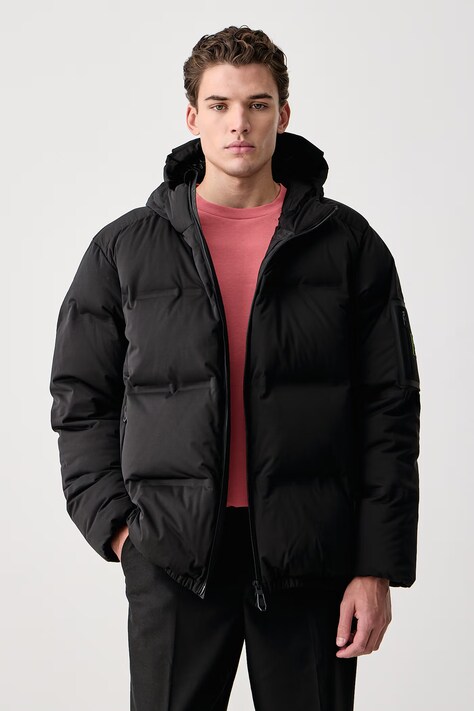 BOSS Green Puhovka moška OW_Quiltek Puffer HD črna 50565213