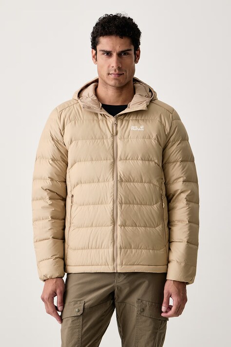 Jack Wolfskin Kurtka puchowa męska WILD PASS DOWN beżowa A66298