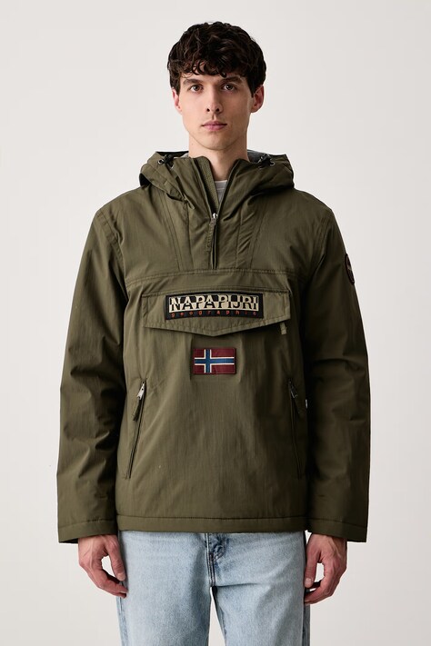Napapijri Anorak męski Rainforest Pocket 2 zielony NP0A4GMDG1F1