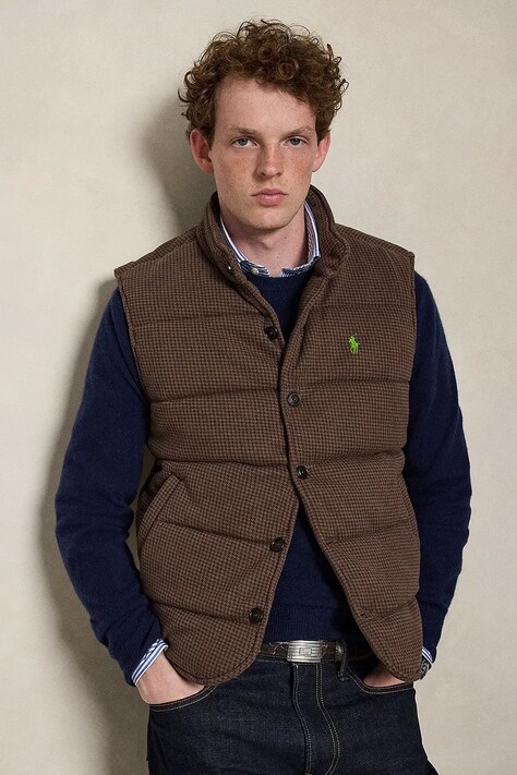 Polo Ralph Lauren Bezrękawnik męski brązowy 710B26155