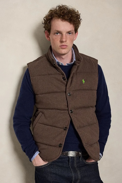 Polo Ralph Lauren Bezrękawnik męski brązowy 710B26155