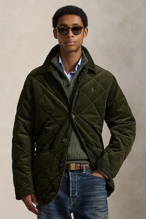 Polo Ralph Lauren Kurtka męska bawełniana zielona 710B15981