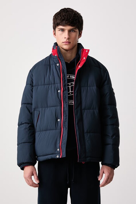 Tommy Jeans Prošivena jakna za muškarce mornarsko plava DM0DM23728
