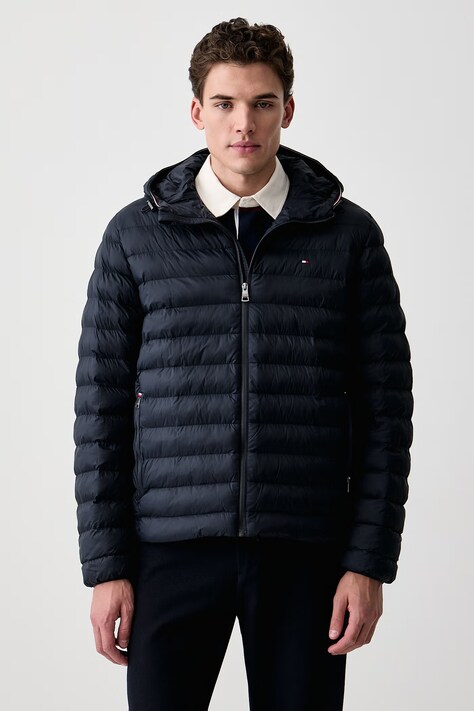 Tommy Hilfiger Κοντό μπουφάν ανδρικό σκούρο μπλε MW0MW43464