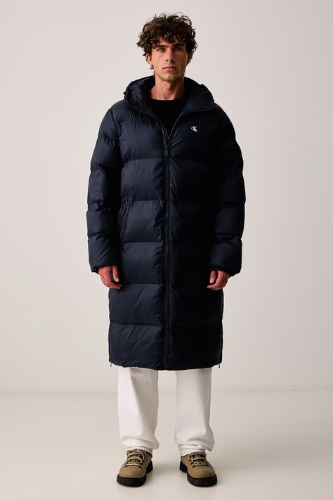 Calvin Klein Jeans Długa kurtka męska granatowa LV04RH501G