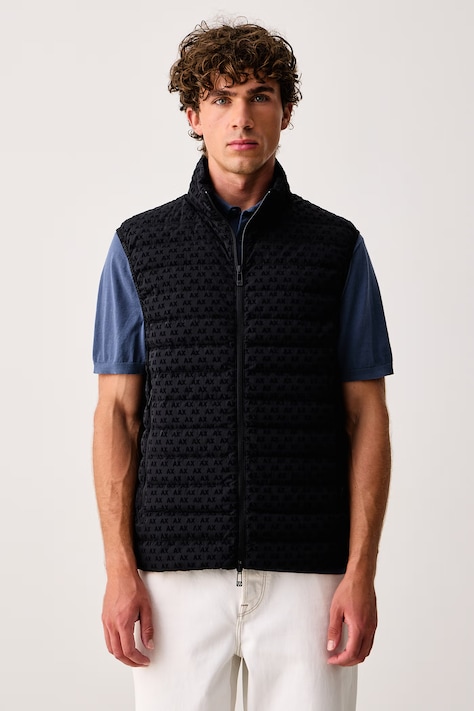 Armani Exchange Páperová vesta pánska tmavomodrá XM003511 AF19870