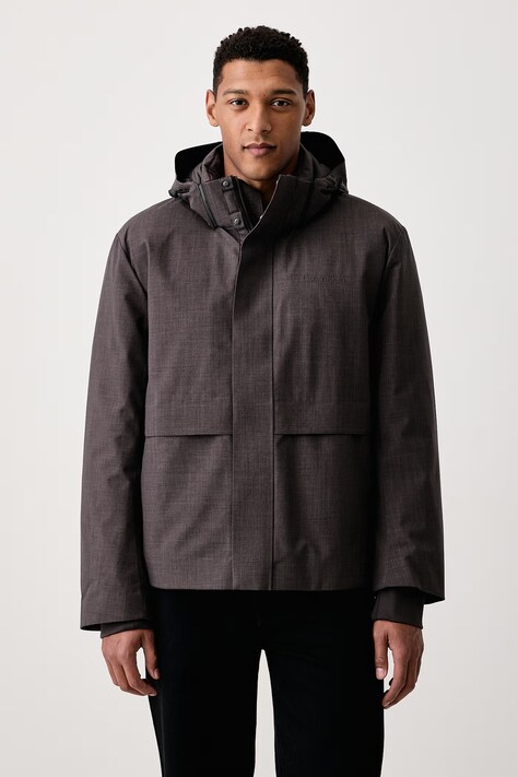 Calvin Klein Πουπουλένιο μπουφάν ανδρικό γκρί LV04LH511G