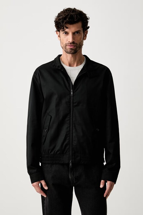 Calvin Klein kurtka przejściowa męska z bawełną czarna LV04LH409G