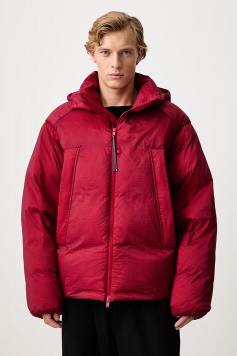 Y-3 M HD PUFF JKT pernata jakna za muškarce crvena KU2190