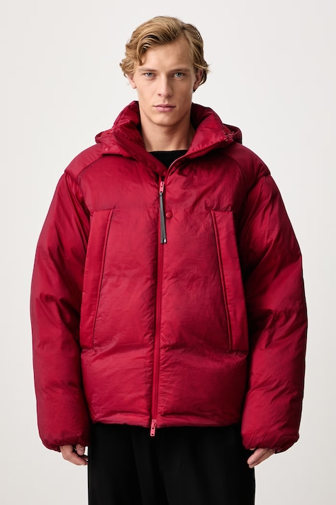 Y-3 M HD PUFF JKT pernata jakna za muškarce crvena KU2190