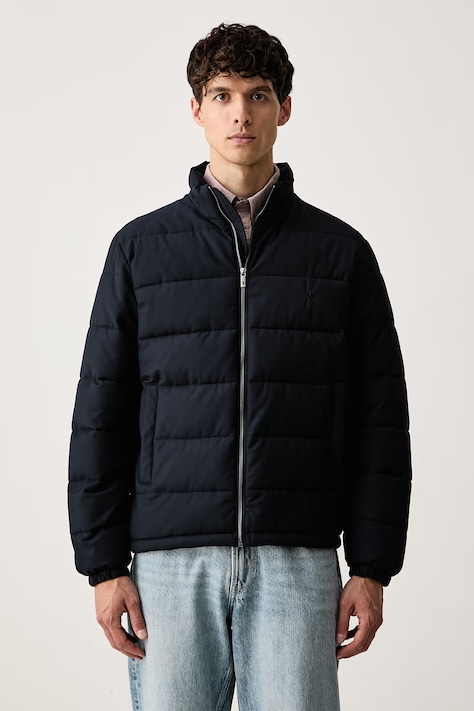 Trussardi kurtka pikowana męska z wiskozą granatowa 8006M000032N