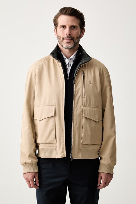 Trussardi kurtka dwustronna męska beżowa R015M000075N