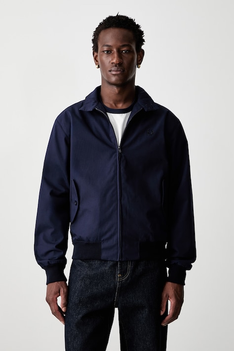 Fred Perry krótka kurtka męska z bawełną granatowa J7320