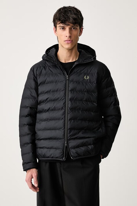 Fred Perry Kurtka pikowana męska czarna J8553