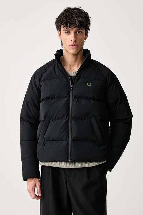 Fred Perry Kurtka pikowana męska czarna J1309
