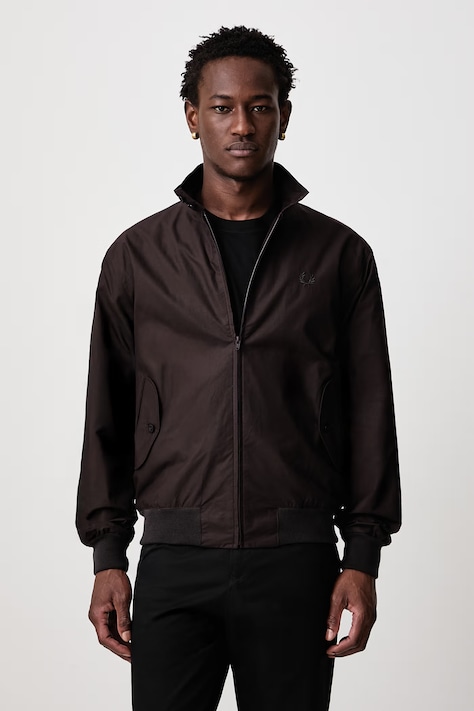 Fred Perry Kurtka męska bawełniana brązowa J3341