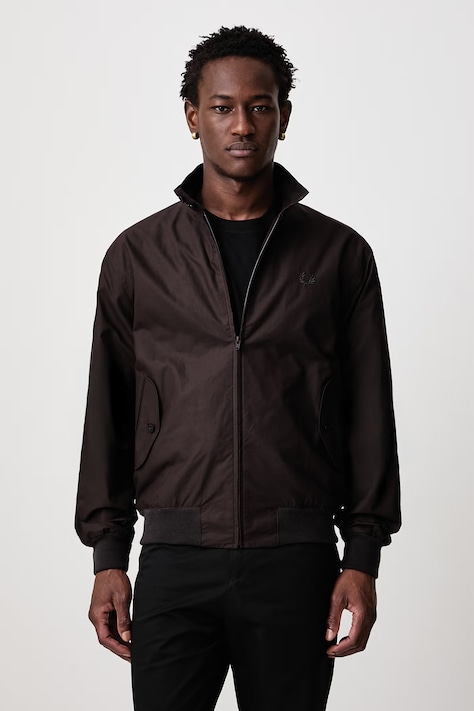Fred Perry Kurtka męska bawełniana brązowa J3341