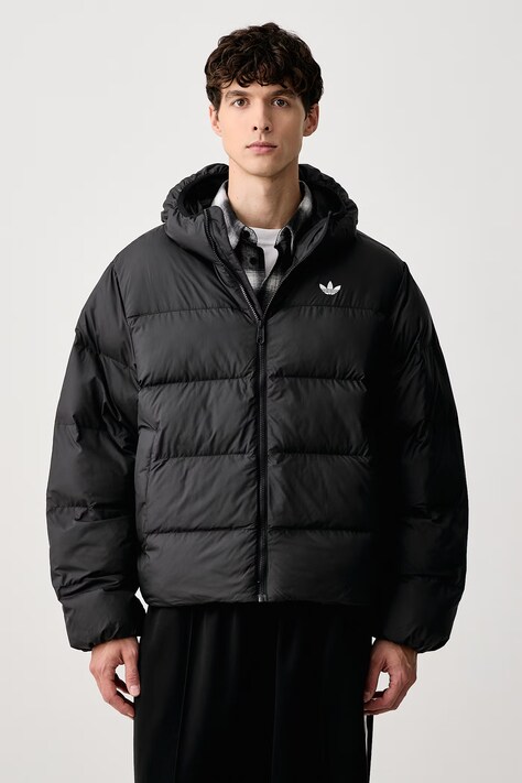 adidas Originals Κοντό μπουφάν ανδρικό Hooded Regen μαύρο KR7199