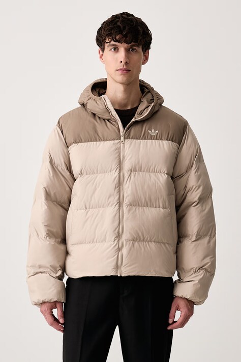 adidas Originals Férfi kabát Hooded Regen bézs KR7198