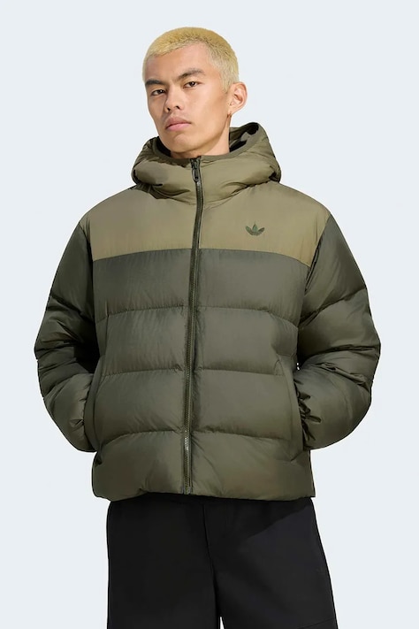 adidas Originals Jakna za muškarce Hooded Regen zelena KR7196