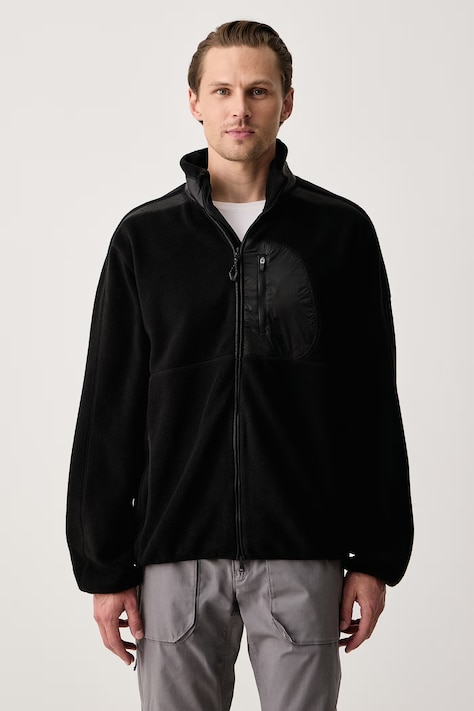 EA7 Emporio Armani Bluza polarowa męska czarna AF16687.7M001949