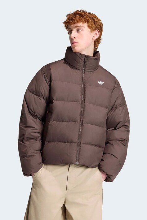 adidas Originals Krótka kurtka męska Stand Collar Regen brązowa KR7188