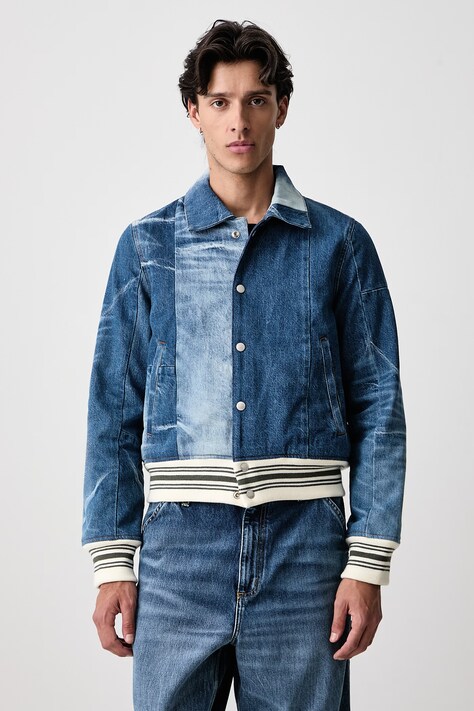Kenzo Kurtka przejściowa jeansowa damska niebieska FG65DB3046B8