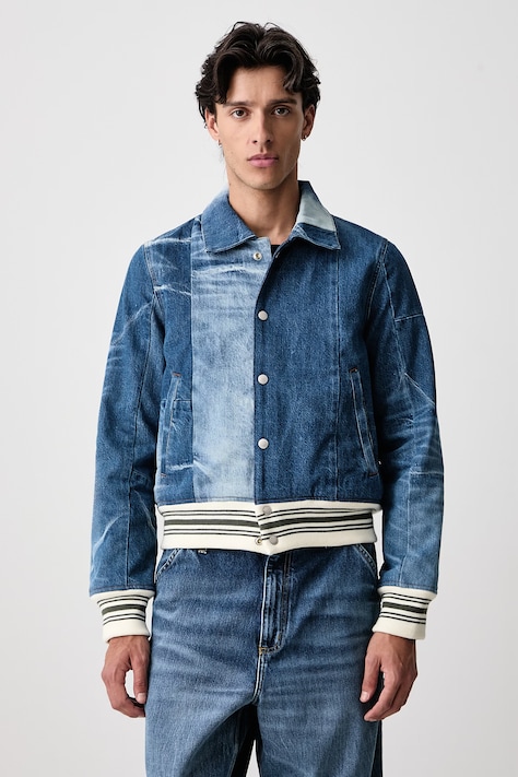 Kenzo Kurtka przejściowa jeansowa damska niebieska FG65DB3046B8
