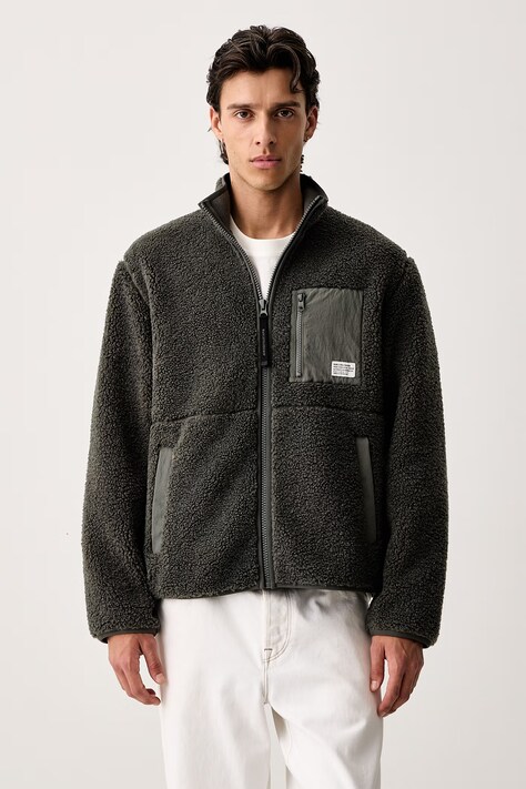 Marc O'Polo bluza polarowa męska zielona 5000009973