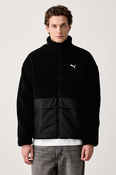 Puma Krótka kurtka męska Sherpa czarna 694562