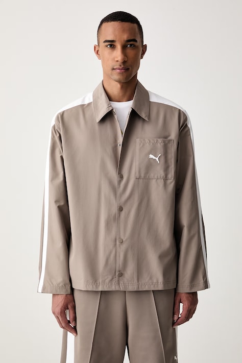 Puma kurtka koszulowa męska T7 beżowa 638362
