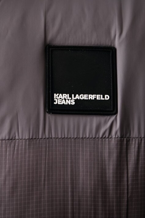 Karl Lagerfeld Jeans Kurtka pikowana męska szara B3M15006