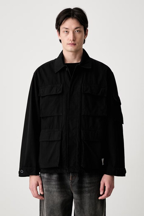 Carhartt WIP Manderson krótka kurtka bawełniana męska czarna I036803