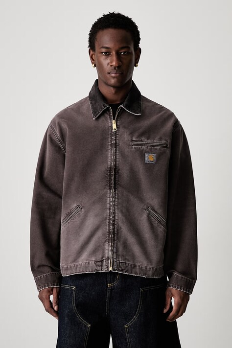Carhartt WIP OG Detroit giacca di mezza stagione in cotone da uomo marrone I035280