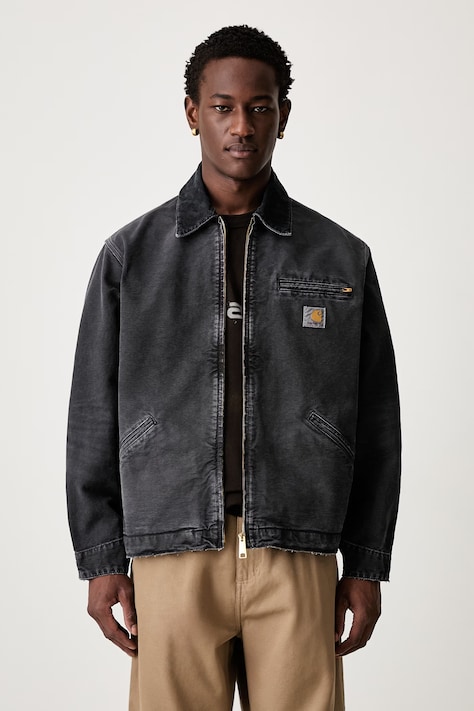 Carhartt WIP OG Detroit giacca di mezza stagione in cotone da uomo nera I035280