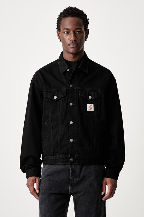 Carhartt WIP Helston short jacket denim Men's black I033352