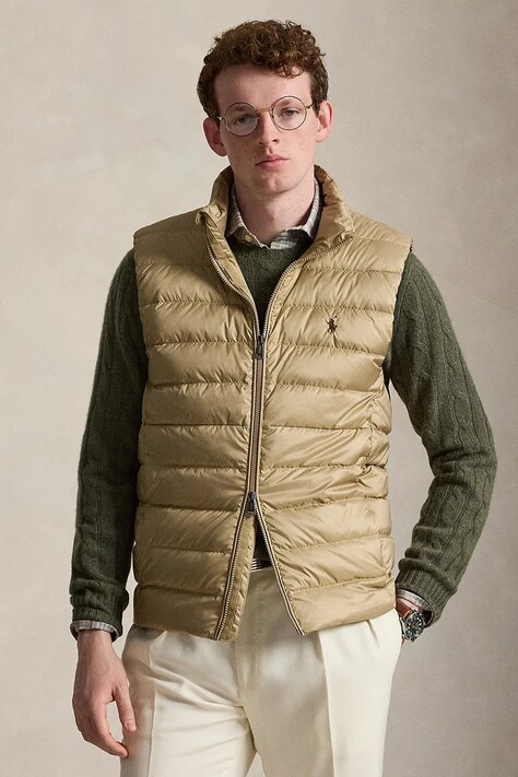 Polo Ralph Lauren bezrękawnik męski beżowy 710B20425