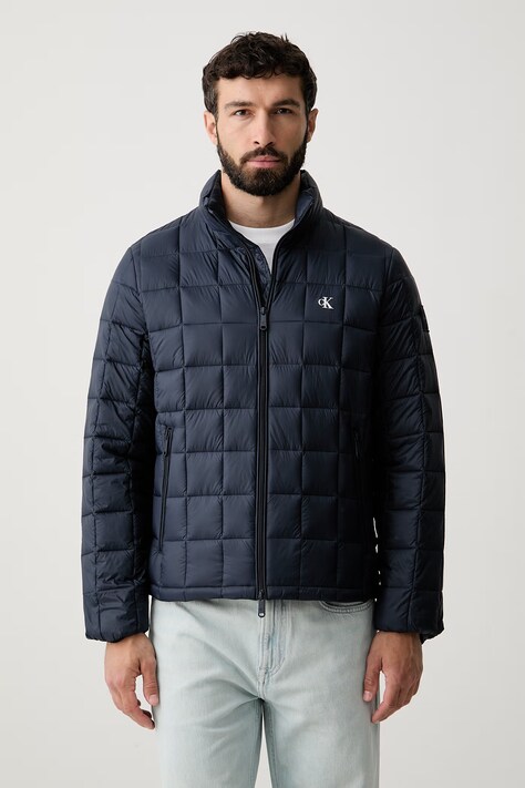 Calvin Klein Jeans prešívaná bunda pánska tmavomodrá LV04RG506G