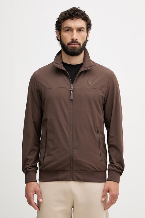 Guess prijelazna jakna za muškarce ANGELO smeđa Z6YL05 W3351