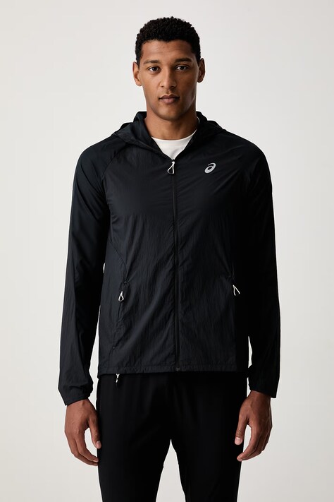 Asics kurtka sportowa damska ROAD PACKABLE JACKET czarna 2011D084.001
